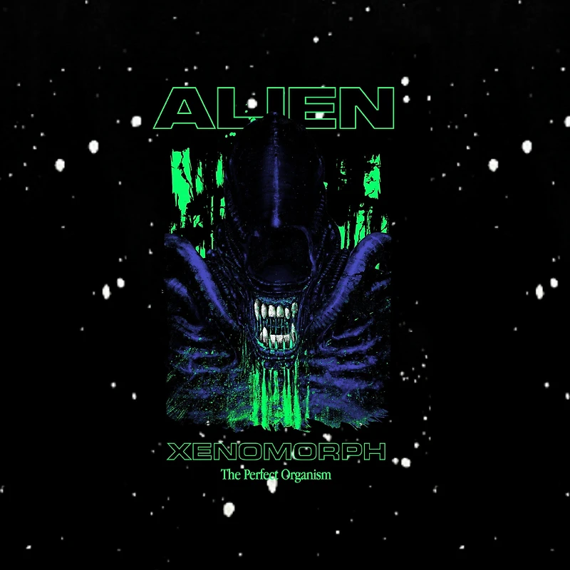 Alien Xenomorph Washed Graphic Unisex T-Shirt GameStop Exclusive
