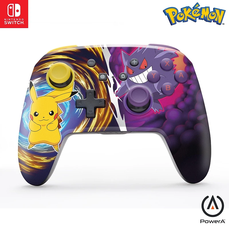PowerA Enhanced Wireless Controller for Nintendo Switch - Pikachu vs. Gengar, Nintendo Switch - OLED Model, Nintendo Switch Lite