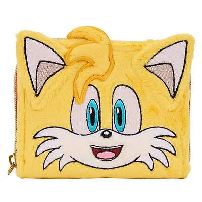 Loungefly Sonic the Hedgehog Tails Plush Zip Around Wallet GameStop Exclusive