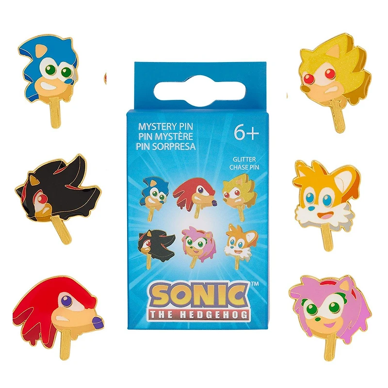 Loungefly Sonic the Hedgehog Popsicle Blind Box Enamel Pin GameStop Exclusive