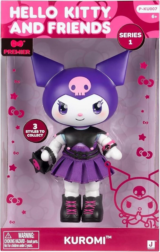 Sanrio Blind Box Hello Kitty In Pink & Black Dress Plush -  Jazwares/Kellytoy 2024 Halloween, New With Tags Jazwares Hello Kitty  Limited Edition