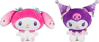 Sanrio Hello Kitty (50th and 20th Anniversary) Kuromi and My Melody 8-in Plush 2-Pack