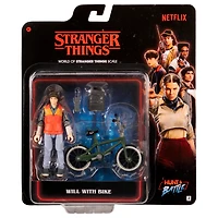 Jazwares Stranger Things Will Byers with Bicycle 4-in Action Figure
