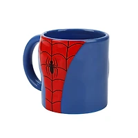 Marvel Spider-Man Suit Up Chest and Logo Ceramic Mug