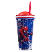 Marvel Spider-Man 16-Oz Acrylic Tumbler with Snack Topper