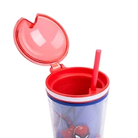 Marvel Spider-Man 16-Oz Acrylic Tumbler with Snack Topper