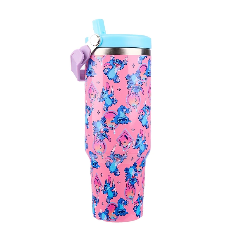 Lilo and Stitch 40 oz Stainless Steel Tumbler with Grip Handle