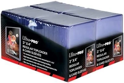 Ultra Pro 3 x 4 Regular Toploaders and Penny Sleeves 200-Count