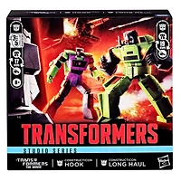Hasbro Transformers Studio Series The Transformers: The Movie Constructicon Long Haul and Hook 6.5-in Action Figures 2-Pack