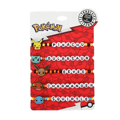 Pokemon Starters 5-Pack Beaded Bracelet Set