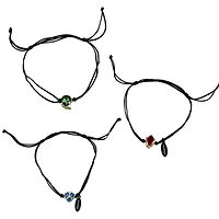 The Legend Of Zelda Spiritual Stones Cord Bracelet 3-Pack Set