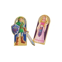 The Legend of Zelda Link and Zelda Enamel Pin Set 2-Pack