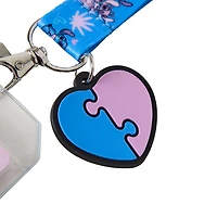 Loungefly Disney Stitch and Angel Puzzle Lanyard GameStop Exclusive
