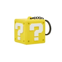 Super Mario Bros Question Block 3D Rubber Keychain