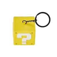 Super Mario Bros Question Block 3D Rubber Keychain