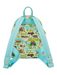 Loungefly Disney Lilo and Stitch Cast and Locations Allover Print Mini Backpack