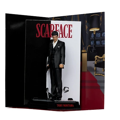 McFarlane Toys Movie Maniacs NBC 1983 Scarface Tony Montana 6-in Statue