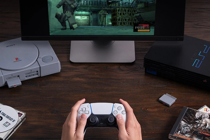 8BitDo Bluetooth Retro Receiver for PlayStation, PlayStation 2 and Windows