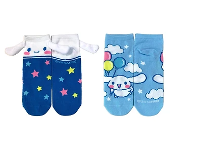 Sanrio Cinnamoroll 3D Ears Ankle Socks 2-Pack GameStop Exclusive
