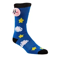 Kirby Stars and Clouds 3D Plush Crew Socks