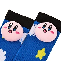 Kirby Stars and Clouds 3D Plush Crew Socks