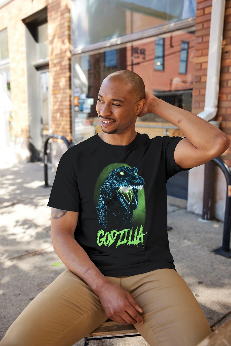 Godzilla Kanji Double Sided Unisex Short Sleeve Graphic T-Shirt GameStop Exclusive