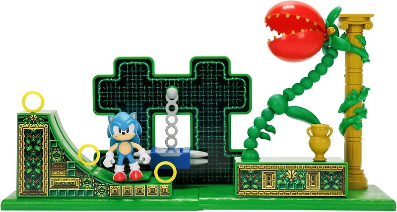 Jakks Pacific Sonic the Hedgehog Stardust Speedway Zone Playset with 2.5-in Sonic Figure