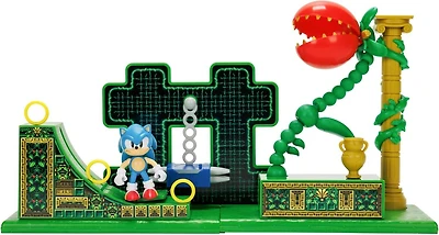 Jakks Pacific Sonic the Hedgehog Stardust Speedway Zone Playset with 2.5-in Sonic Figure