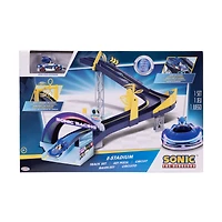 Jakks Pacific Sonic the Hedgehog Sonic E-Stadium Track Set with 1:64 Die Cast Vehicle