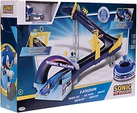 Jakks Pacific Sonic the Hedgehog Sonic E-Stadium Track Set with 1:64 Die Cast Vehicle