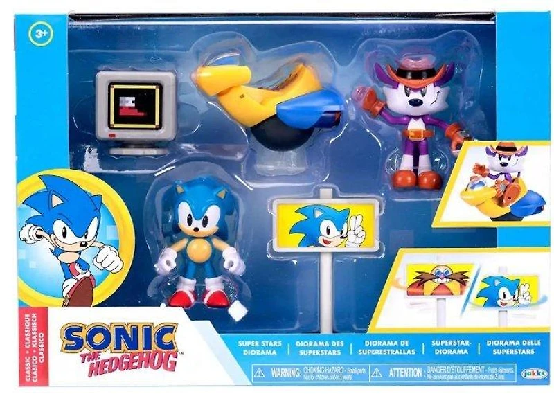 Jakks Pacific Sonic The Hedgehog Sonic Vs Fang (Super Stars) Diorama Playset