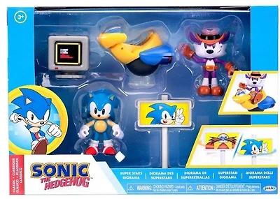 Jakks Pacific Sonic The Hedgehog Sonic Vs Fang (Super Stars) Diorama Playset