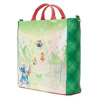 Loungefly Disney Lilo and Stitch Holiday Tote Bag