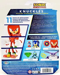 Jakks Pacific Sonic the Hedgehog Modern Knuckes 4-in Action Figure with with Star Spring Accessory