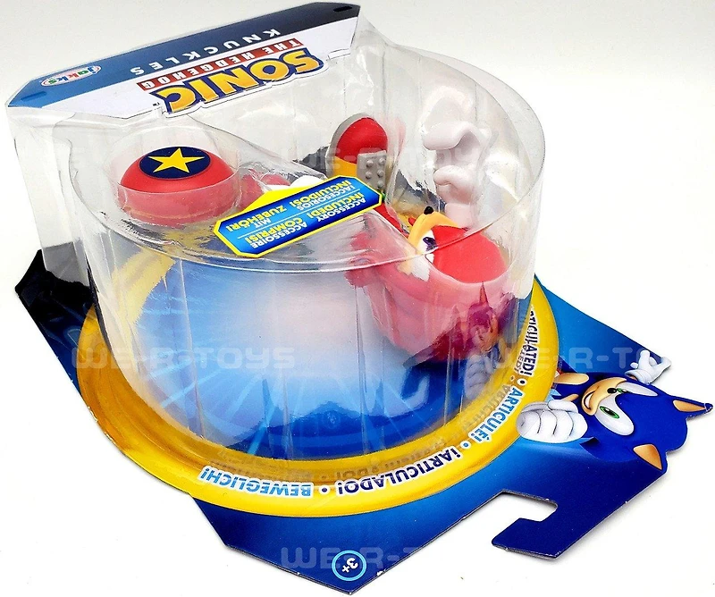 Jakks Pacific Sonic the Hedgehog Modern Knuckes 4-in Action Figure with with Star Spring Accessory