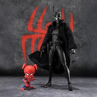 Bandai Tamashii Nations S.H.Figuarts Spider-Man: Across the Spider-Verse Spider-Man Noir and Spider-Ham Action Figure Set 2-Pack