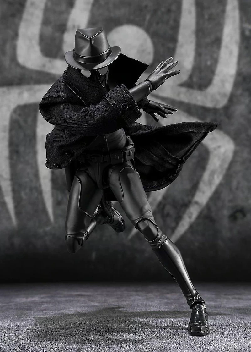 Bandai Tamashii Nations S.H.Figuarts Spider-Man: Across the Spider-Verse Spider-Man Noir and Spider-Ham Action Figure Set 2-Pack