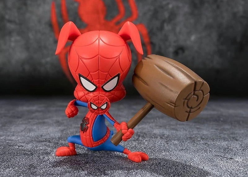 Bandai Tamashii Nations S.H.Figuarts Spider-Man: Across the Spider-Verse Spider-Man Noir and Spider-Ham Action Figure Set 2-Pack