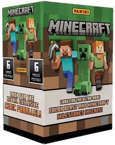 2024 Panini Minecraft Trading Cards Blaster Box (6 Packs
