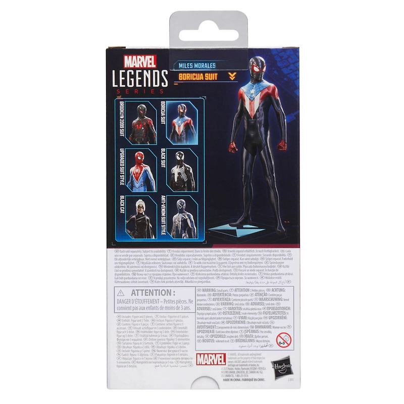 Hasbro Marvel Legends Series Gamerverse Spider-Man 2 Miles Morales (Boricua Suit) 6-in Action Figure