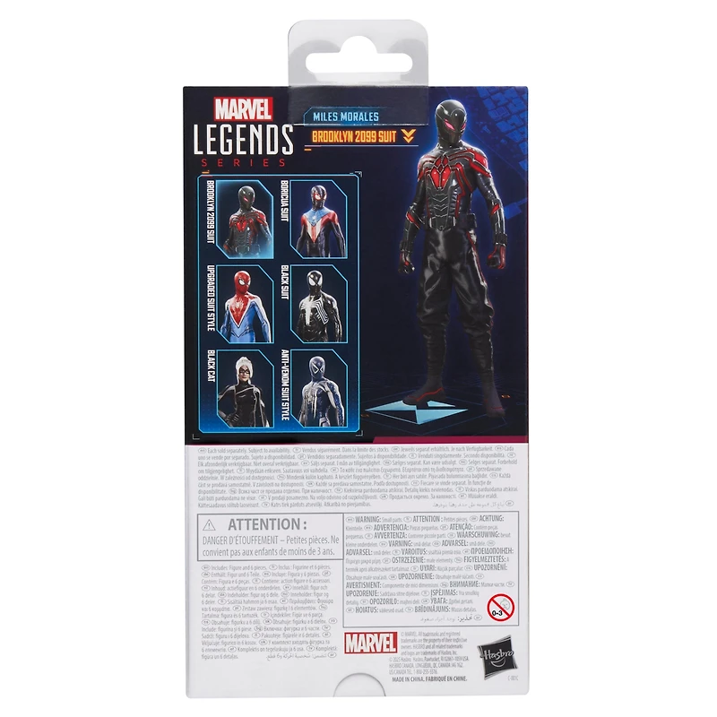 Hasbro Marvel Legends Series Gamerverse Spider-Man 2 Miles Morales (Brooklyn 2099 Suit) 6-in Action Figure