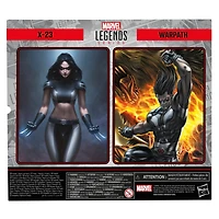 Hasbro Marvel Legends Series X-Force X-23 and Warpath 6-in Action Figure Set