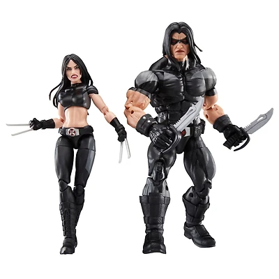 Hasbro Marvel Legends Series X-Force X-23 and Warpath 6-in Action Figure Set