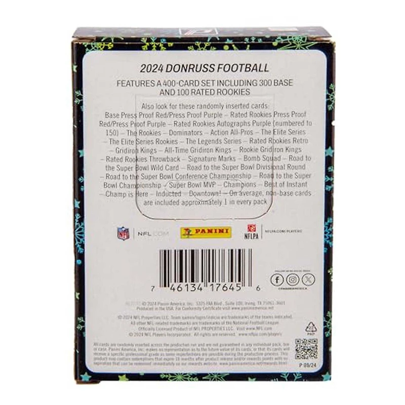 2024 Panini Donruss NFL Football Trading Card Tin