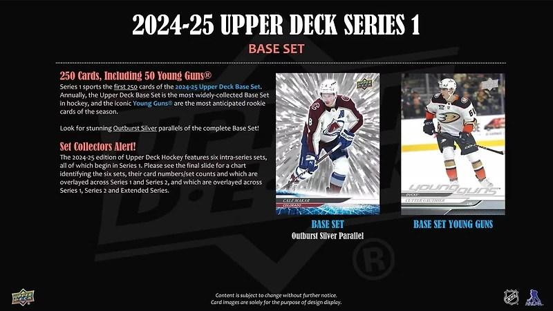 2024-25 Upper Deck Series 1 NHL Hockey Blaster