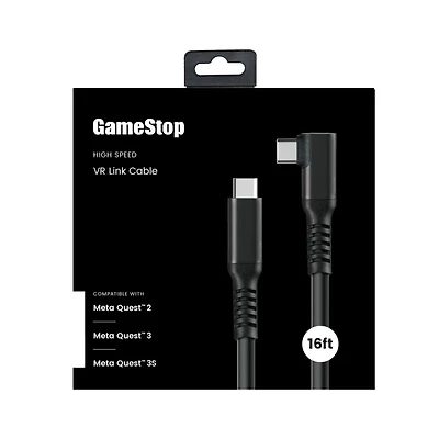 GameStop Virtual Reality 16-ft Fiber Optic Link Cable for Meta Quest 2, 3