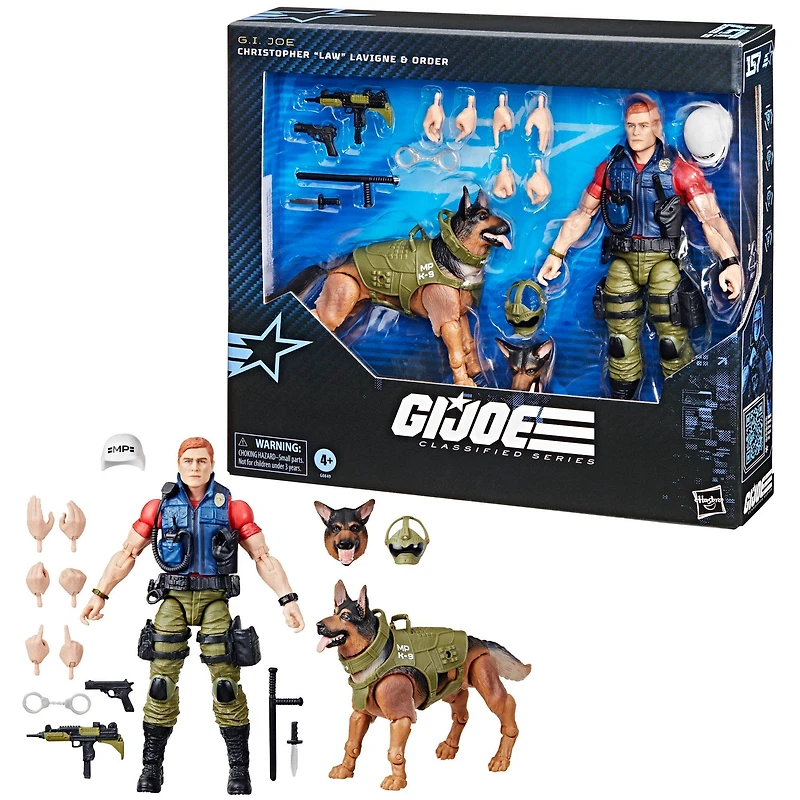 Hasbro G.I. Joe Classified Series Christopher Law Lavigne and Order 6-in Action Figure