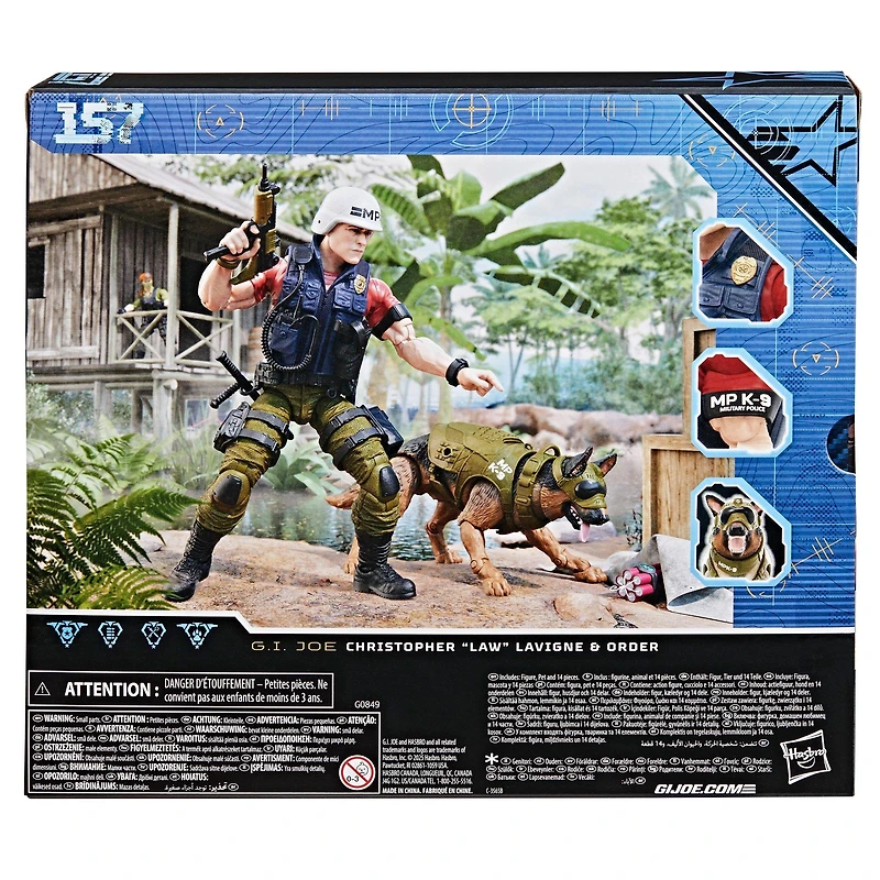 Hasbro G.I. Joe Classified Series Christopher Law Lavigne and Order 6-in Action Figure