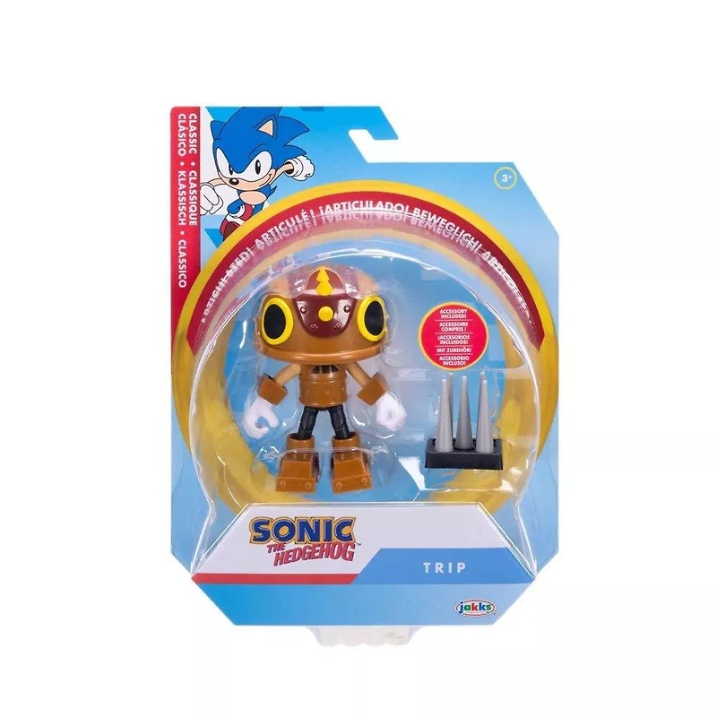 Jakks Pacific Sonic the Hedgehog Masked Trip 4-in Action Figure with Spike Trap Accessory