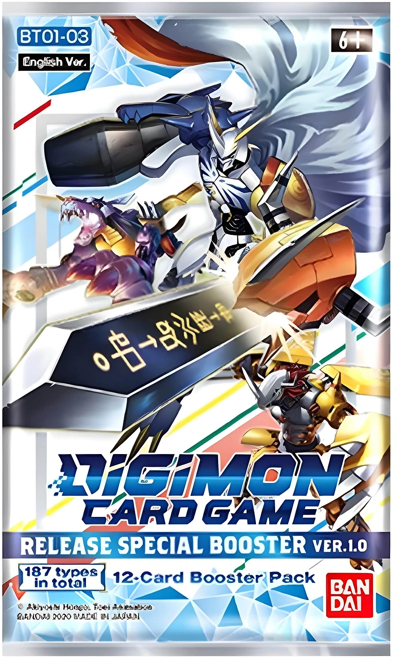 Digimon Card Game: Release Special Booster Box Version 1.0 (24 Boosters) (BT01-03A)